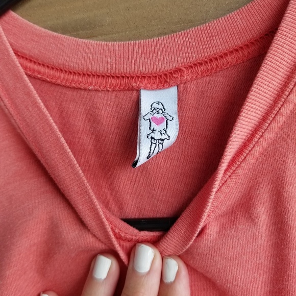 sleeveless cotton coral tank - Picture 4 of 6